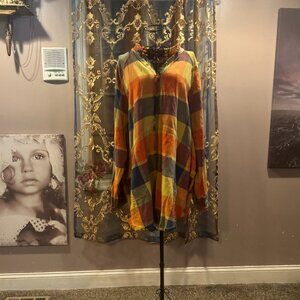 We The Free - Free People plaid tunic - XL